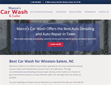 Tablet Screenshot of marcoscarwash.com